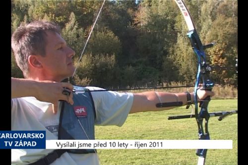 Foto: 2011 – Cheb: Ve městě trénuje mistr republiky v lukostřelbě Hámor (4500) (TV Západ)