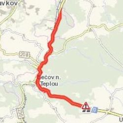 Bečov nad Teplou: Pozor! Z důvodu ledovky je v okolí města neprůjezdná komunikace