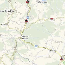 Bečov nad Teplou: Střet osobního vozidla a motocyklu