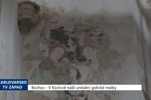Foto: Bochov: V Kozlově našli unikátní gotické malby (TV Západ)