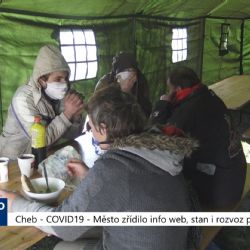 Cheb: COVID19 - Město zřídilo info web, stan i rozvoz potravin (TV Západ)