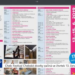 Cheb: Festival Chebské dvorky začíná ve čtvrtek 13. června (TV Západ)