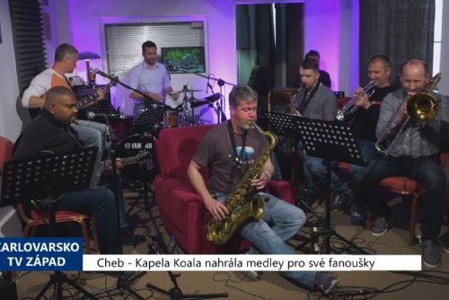 Foto: Cheb: Kapela Koala nahrála medley pro své fanoušky (TV Západ)