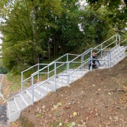Cheb: Opravené schodiště je nyní bezpečnější