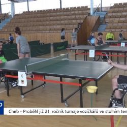 Cheb: Proběhl již 21. ročník turnaje vozíčkářů ve stolním tenise (TV Západ)