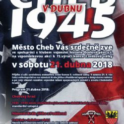 Cheb: Sobota bude ve znamení osvobození města 