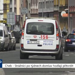Cheb: Strážníci po týdnech domluv hodlají přitvrdit (TV Západ)