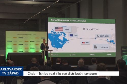 Foto: Cheb: Tchibo rozšířilo své distribuční centrum (TV Západ)