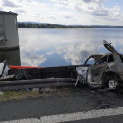 Cheb: Včerejší tragická nehoda na hrázi přehrady Jesenice