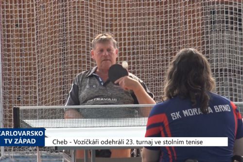 Foto: Cheb: Vozíčkáři odehráli 23. turnaj ve stolním tenise (TV Západ)