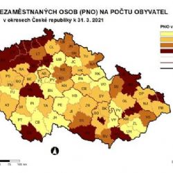 Karlovarský kraj má nejvyšší podíl nezaměstnaných v rámci celé ČR