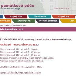 Kraj prodloužil lhůtu na obsazení pozic pracovníků Institutu lázeňství a balneologie