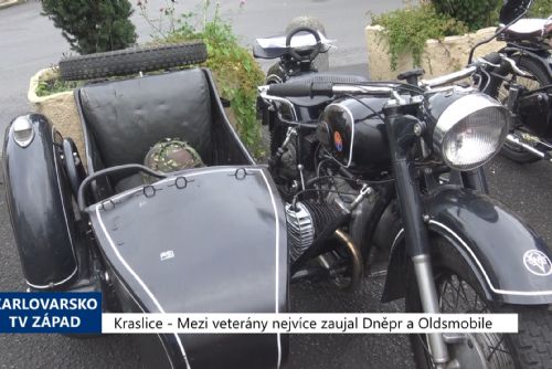 Foto: Kraslice: Mezi veterány nejvíce zaujal Dněpr a Oldsmobile (TV Západ)