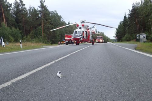 Krsy: U obce došlo ke střetu motorky s chodcem