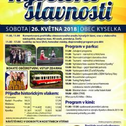 Kyselka: Na konci května se v obci konají slavnosti