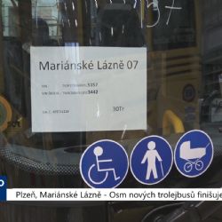 Mariánské Lázně, Plzeň: Osm nových trolejbusů finišuje (TV Západ)