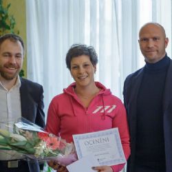 Mariánské Lázně: Starosta předal ocenění Daniele Pecinové