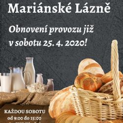 Mariánské Lázně: V sobotu se obnovují farmářské trhy