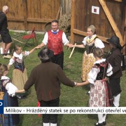 Milíkov: Hrázděný statek se po rekonstrukci otevřel veřejnosti (TV Západ)