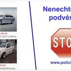 Policie varuje! Podvodní inzerenti nabízejí prodej automobilů
