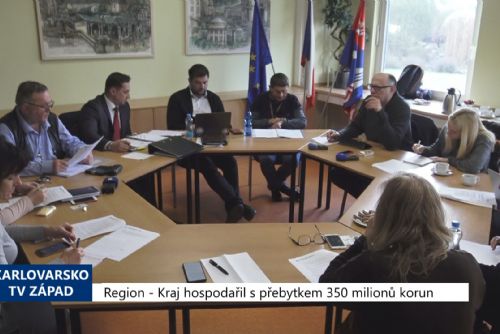 Foto: Region: Kraj hospodařil s přebytkem 350 milionů (TV Západ)