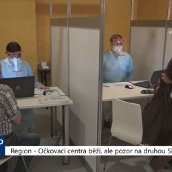 Region: Očkovací centra běží, ale pozor na druhou SMS (TV Západ)