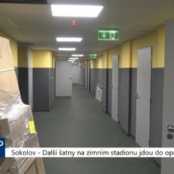 Sokolov: Další šatny na zimním stadionu jdou do oprav (TV Západ)