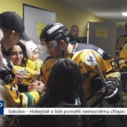 Sokolov: Hokejisté a lidé pomohli nemocnému chlapci Stáňovi (TV Západ)