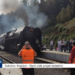 Sokolov, Kraslice: Parní vlak projel stoletími (TV Západ)		