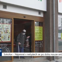 Sokolov: Nájemné v nebytech se po dobu nouze sníží (TV Západ)