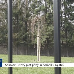 Sokolov: Nový plot přibyl u pomníku zajatců (TV Západ)