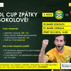Sokolov: Zítra hraje Baník s prvoligovou Ostravou