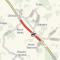 Stružná: Nehoda nákladního vozidla