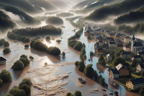 Foto: Varování před povodňovou situací