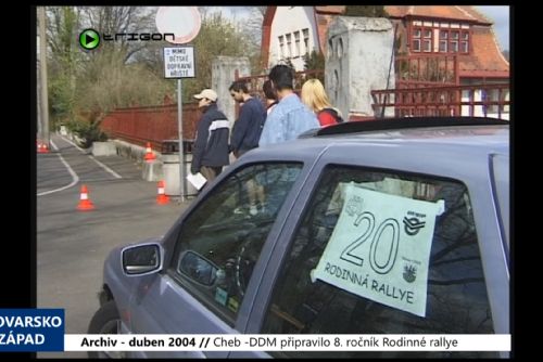 Foto: 2004 – Cheb: DDM připravilo 8. ročník Rodinné rallye (TV Západ)